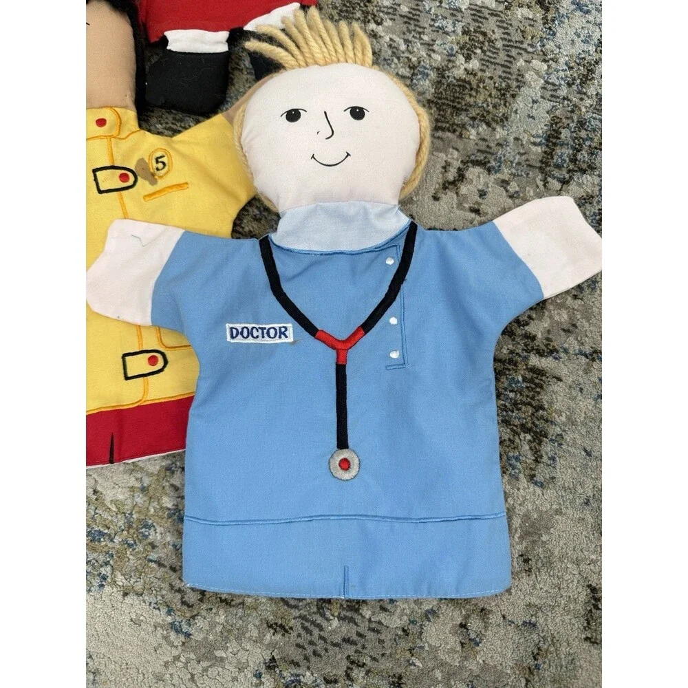 Rosalina hand puppet handy community helpers lot of 6 doctor fireman policeman